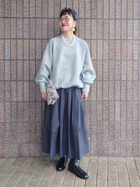 「レディース」｜MUTSUKOさん（レディース・163cm）の秋コーディネート