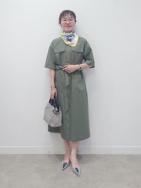 「UNTITLED（アンタイトル）のアイテム（ワンピース/ドレス）」を使った、MUTSUKOさん（レディース・163cm）の冬コーディネート