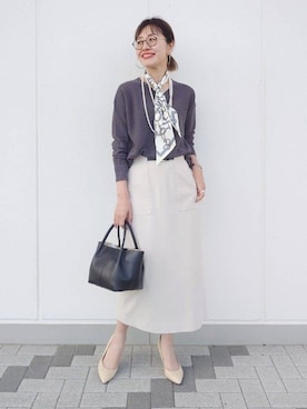 「Rubyrivet（ルビーリベット）のアイテム（アクセサリー）」を使った、MUTSUKOさん（レディース・163cm）の春コーディネート