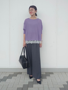 MUTSUKOさん（レディース・163cm）の夏コーディネート