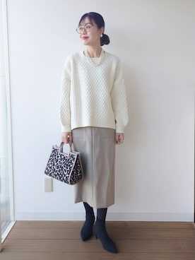 MUTSUKOさん(レディース・163cm)の冬コーディネート