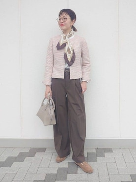 「MINIMUM（ミニマム）のアイテム」を使った、MUTSUKOさん（レディース・163cm）の冬コーディネート