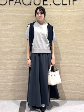 「OPAQUE.CLIP（オペークドットクリップ）のアイテム」を使った、Ririkaさん（レディース・162cm）の夏コーディネート