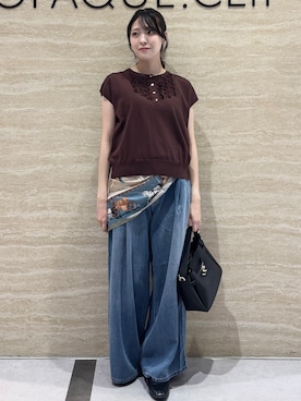 「OPAQUE.CLIP（オペークドットクリップ）のアイテム」を使った、Ririkaさん（レディース・162cm）の夏コーディネート