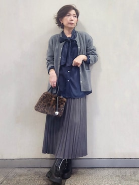 「50代コーデ」｜milkyさん（レディース・161cm）の秋コーディネート