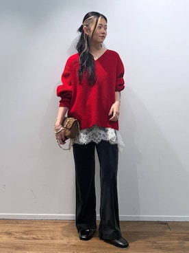 「MOHI（モヒ）のアイテム」を使った、babylonekotoneさん（レディース・156cm）の秋コーディネート