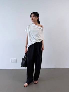 「AULENTTI（オウレンティ）のアイテム」を使った、babylonekotoneさん（レディース・156cm）の春コーディネート