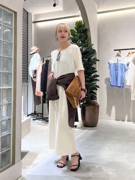 「LARUTA（ラルータ）のアイテム」を使った、LARUTAさん（レディース・160cm）の夏コーディネート