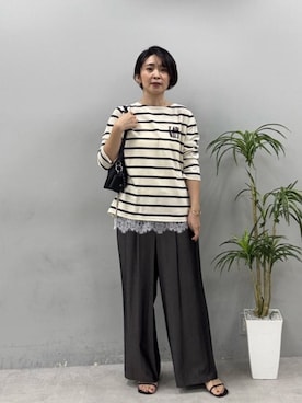 「LARUTA（ラルータ）のアイテム」を使った、LARUTAさん（レディース・165cm）の春コーディネート