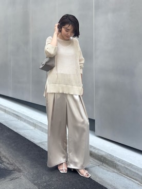 「LARUTA（ラルータ）のアイテム」を使った、LARUTAさん（レディース・165cm）の春コーディネート