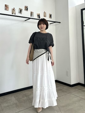 「LARUTA（ラルータ）のアイテム」を使った、LARUTAさん（レディース・148cm）の春コーディネート