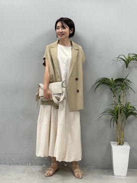 「LARUTA（ラルータ）のアイテム」を使った、LARUTAさん（レディース・165cm）の春コーディネート