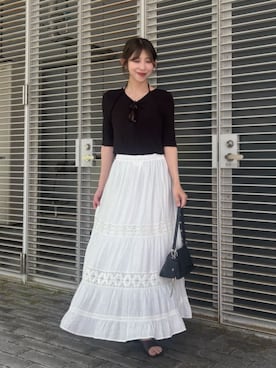 「LARUTA（ラルータ）のアイテム」を使った、LARUTAさん（レディース・163cm）の春コーディネート