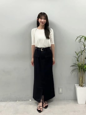 「LARUTA（ラルータ）のアイテム」を使った、LARUTAさん（レディース・163cm）の夏コーディネート
