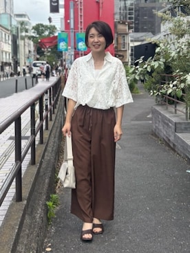 「LARUTA（ラルータ）のアイテム」を使った、LARUTAさん（レディース・165cm）の春コーディネート