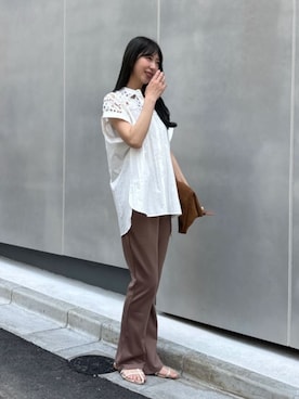 「LARUTA（ラルータ）のアイテム」を使った、LARUTAさん（レディース・163cm）の春コーディネート