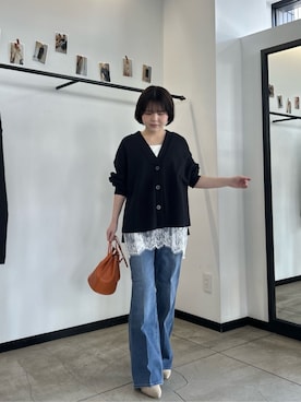 「LARUTA（ラルータ）のアイテム」を使った、LARUTAさん（レディース・148cm）の春コーディネート