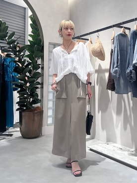 「LARUTA（ラルータ）のアイテム」を使った、LARUTAさん（レディース・160cm）の夏コーディネート
