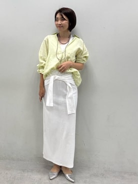 「LARUTA（ラルータ）のアイテム」を使った、LARUTAさん（レディース・165cm）の春コーディネート