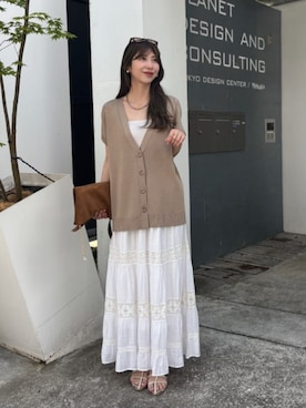 「LARUTA（ラルータ）のアイテム」を使った、LARUTAさん（レディース・163cm）の春コーディネート