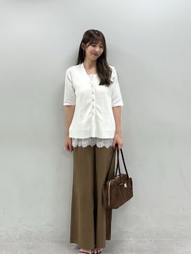 「LARUTA（ラルータ）のアイテム」を使った、LARUTAさん（レディース・163cm）の夏コーディネート