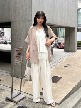 「LARUTA（ラルータ）のアイテム」を使った、LARUTAさん（レディース・163cm）の夏コーディネート