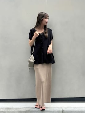 「LARUTA（ラルータ）のアイテム」を使った、LARUTAさん（レディース・163cm）の春コーディネート