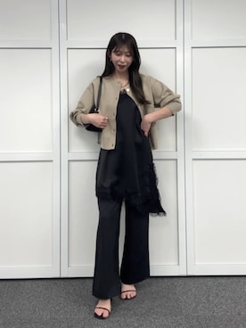 「LARUTA（ラルータ）のアイテム」を使った、LARUTAさん（レディース・163cm）の春コーディネート