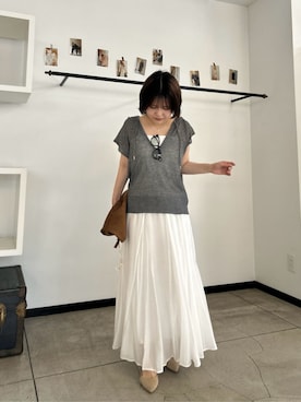 「LARUTA（ラルータ）のアイテム」を使った、LARUTAさん（レディース・148cm）の夏コーディネート