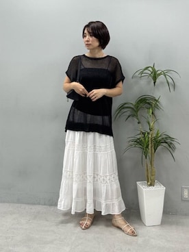 「LARUTA（ラルータ）のアイテム」を使った、LARUTAさん（レディース・165cm）の春コーディネート