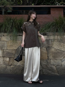 「LARUTA（ラルータ）のアイテム」を使った、LARUTAさん（レディース・163cm）の春コーディネート