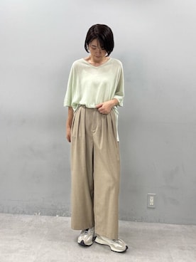 「LARUTA（ラルータ）のアイテム」を使った、LARUTAさん（レディース・165cm）の春コーディネート