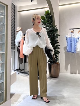 「LARUTA（ラルータ）のアイテム」を使った、LARUTAさん（レディース・160cm）の夏コーディネート