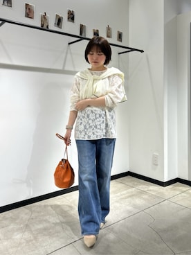 「LARUTA（ラルータ）のアイテム」を使った、LARUTAさん（レディース・148cm）の春コーディネート