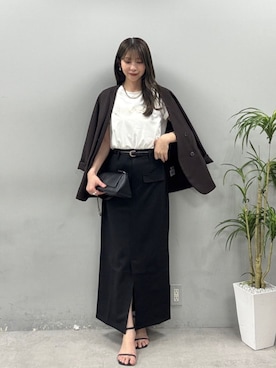 「LARUTA（ラルータ）のアイテム」を使った、LARUTAさん（レディース・163cm）の春コーディネート