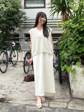 「LARUTA（ラルータ）のアイテム」を使った、LARUTAさん（レディース・163cm）の夏コーディネート