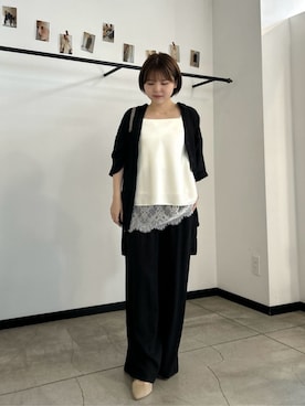 「LARUTA（ラルータ）のアイテム」を使った、LARUTAさん（レディース・148cm）の夏コーディネート