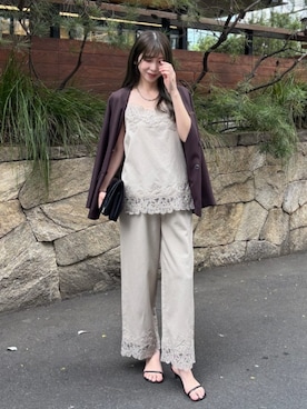 「LARUTA（ラルータ）のアイテム」を使った、LARUTAさん（レディース・163cm）の春コーディネート
