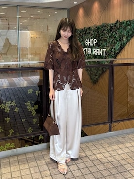 「LARUTA（ラルータ）のアイテム」を使った、LARUTAさん（レディース・163cm）の夏コーディネート