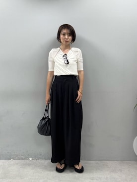 「LARUTA（ラルータ）のアイテム」を使った、LARUTAさん（レディース・165cm）の春コーディネート