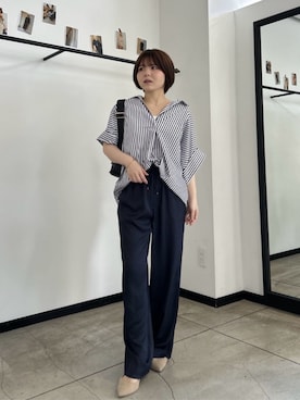 「LARUTA（ラルータ）のアイテム」を使った、LARUTAさん（レディース・148cm）の春コーディネート