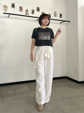 「LARUTA（ラルータ）のアイテム」を使った、LARUTAさん（レディース・148cm）の夏コーディネート