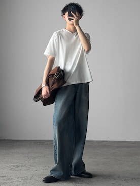 LASER FADE STANDARD STRAIGHT DENIMを使った人気ファッション