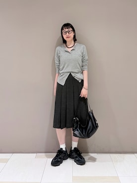 「SMELLY（スメリー）のアイテム」を使った、カヨさん（レディース・160cm）の秋コーディネート