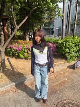 「ZARA KIDSのアイテム」を使った、gogeongziさん（レディース・155cm）の春コーディネート