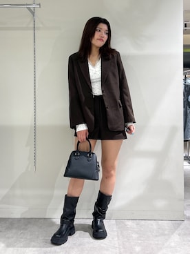 「FREE'S MART（フリーズマート）のアイテム（パンツ）」を使った、yuukiさん（レディース・165cm）の秋コーディネート