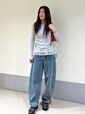 「FREE'S MART（フリーズマート）のアイテム（パンツ）」を使った、yuukiさん（レディース・165cm）の秋コーディネート