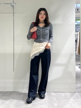 「FREE'S MART（フリーズマート）のアイテム（パンツ）」を使った、yuukiさん（レディース・165cm）の秋コーディネート