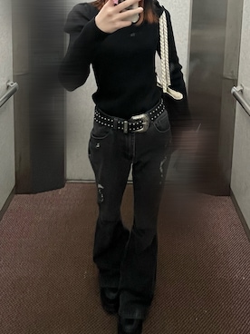 「YOSUKE（ヨースケ）のアイテム（シューズ）」を使った、3yu777さん（レディース・155cm）の春コーディネート