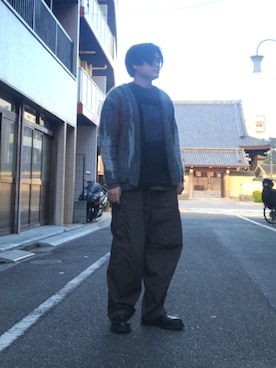 「YOKE（ヨーク）のアイテム」を使った、okadawddさん（メンズ・172cm）の冬コーディネート